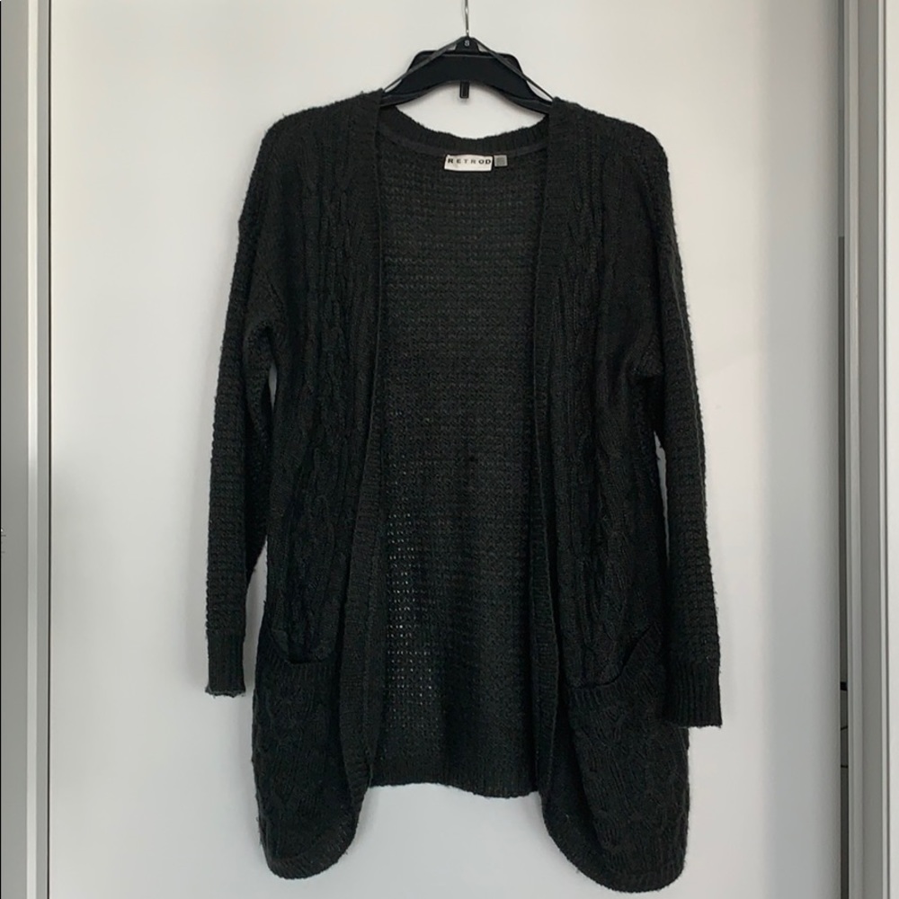 Oversized knit cardigan